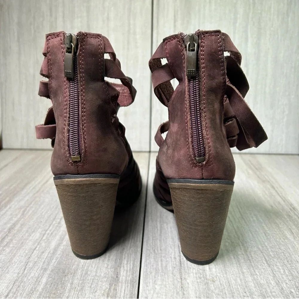Free People Hybrid Strappy Block Heel Ankle Bootie Women’s Size 10 EUR 40 - Picture 8 of 11